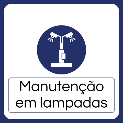 Solicitação de manutenção em lâmpadas